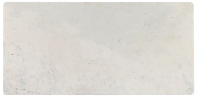 Powell® Quincey White Coffee Table with Dark Gray Base-4