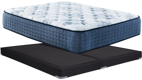 Sierra Sleep® by Ashley® Mt Dana 3-Piece Hybrid and Standard Foundation King Mattress Set-0
