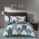 Olliix by INK+IVY Alpine Aqua King/California King Cotton Duvet Cover Mini Set-1