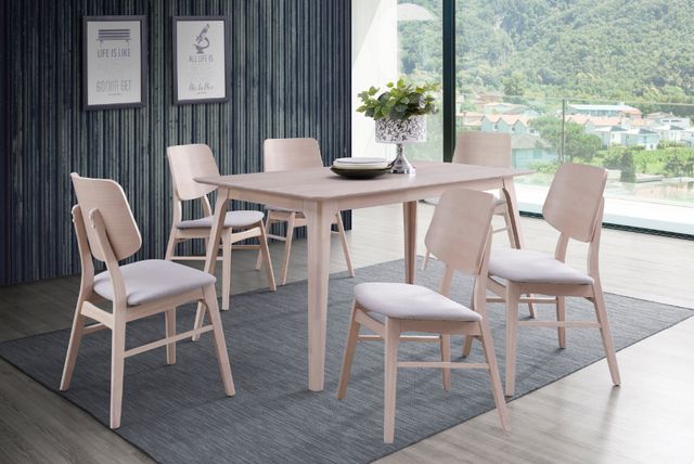 New Classic® Home Furnishings Oscar 7-Piece White Ash Dining Set-1