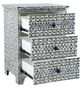 A & B Home Gray/White Bedside Table-2