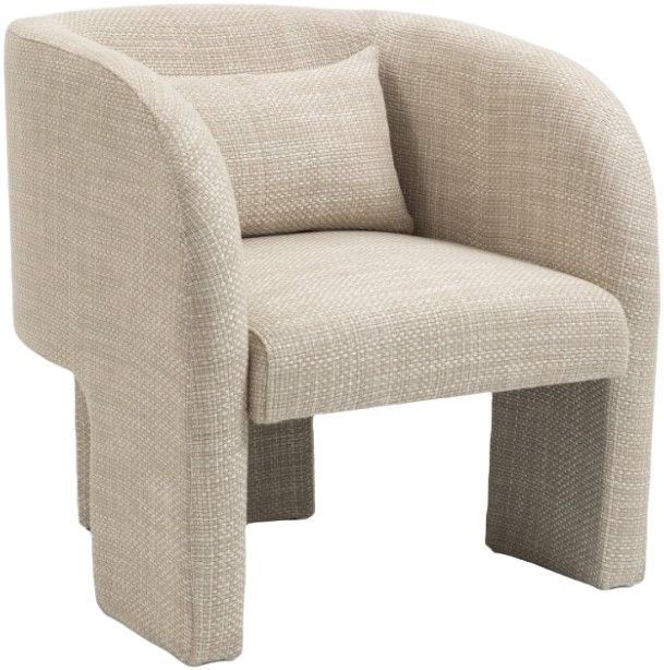 Meridian Furniture Sawyer Beige Weaved Fabric Accent Chair-0