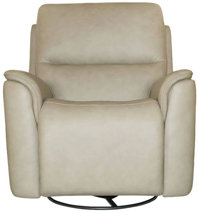 Flexsteel® Henry Beige Power Swivel Gliding Recliner-2