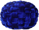 Moe's Home Collection PJ Royal Blue Velvet Pouf-1