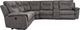 Cheers Man Wah London Charcoal 6-Piece Reclining Sectional-1