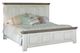 International Furniture Direct Luna White California King Panel Bed-0