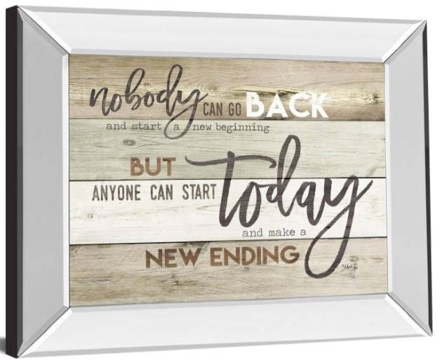 Classy Art New Ending by Marla Rae Mirrored Frame Wall Art-1