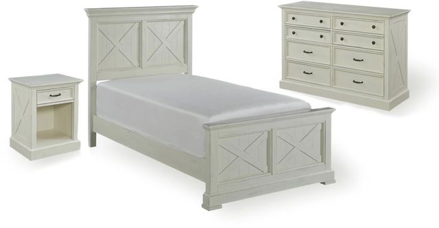 homestyles® Seaside Lodge 3-Piece Off-White Twin Bed Set-0