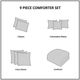 Olliix by Hampton Hill Canovia Multi Color Queen Springs Duvet Style Comforter Set-1