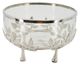 A & B Home Silver Bowl with Floral Legs-0