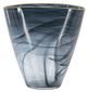 A & B Home Rimmed Black/Gold Glass Vase-1