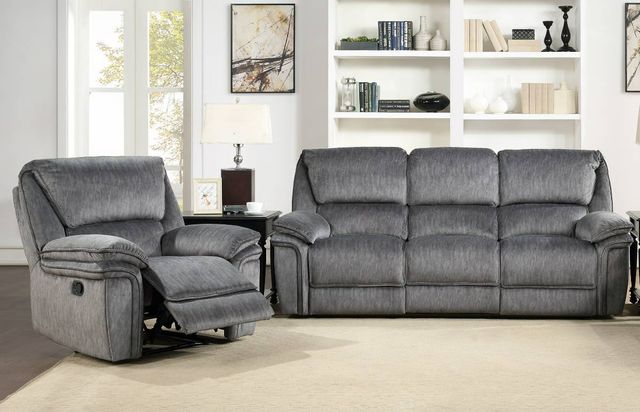 Homelegance® Muirfield Gray Manual Recliner-1