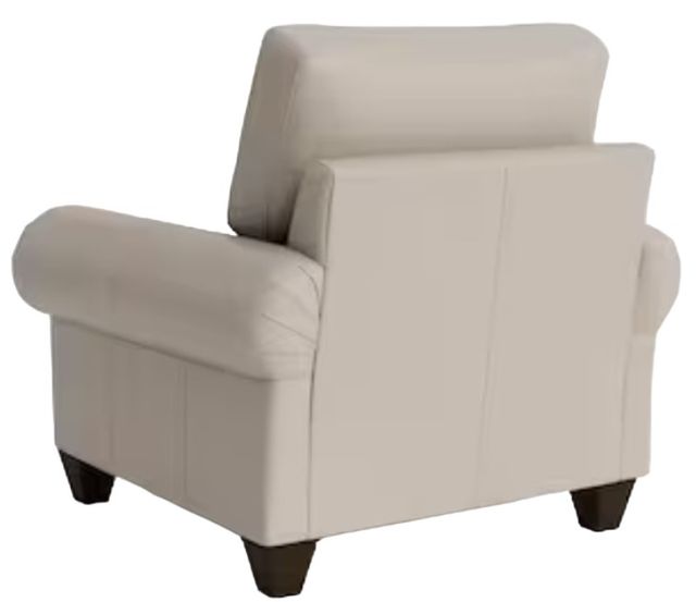Bassett® Furniture Customizable Benchmade Premier Leather Large Panel Arm Accent Chair-3