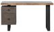 Fairfield® Live Edge Brown Desk with Black Base-1