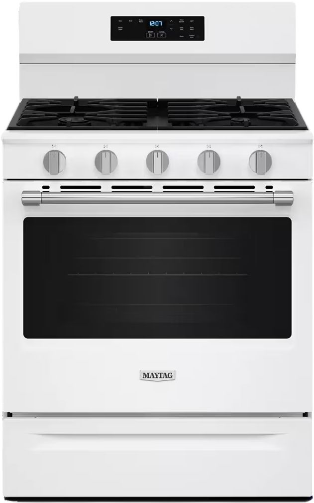 Maytag® 30" White Freestanding Gas Range -0