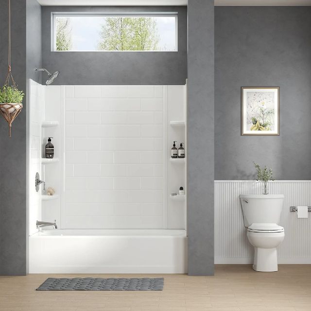 American Standard Princeton® White 60” x 32” Integral Apron Bathtub with Left-Hand Outlet-2