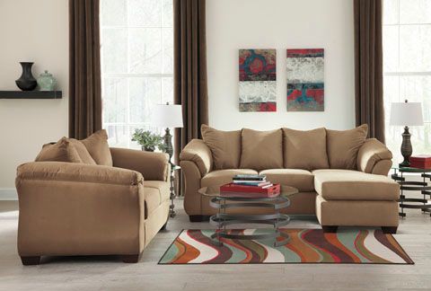 Signature Design by Ashley® Darcy Mocha Sofa Chaise-1