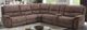 Furniture of America® Jerominus 6-Piece Dark Brown Modular Manual Reclining Sectional-0
