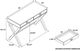 Linon Peggy Blue Writing Desk-2
