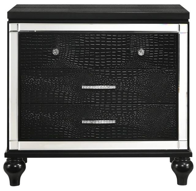 New Classic® Home Furnishings Valentino Black Nightstand-1