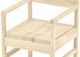 Crate Designs™ Furniture Unfinished Dining Arm Chair-1