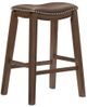 Mazin Furniture Brown 29" Upholstered Pub Height Stool-1