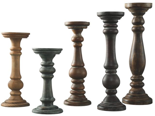 Signature Design by Ashley® Carston 5-Piece Multi-Color Candle Holder Set-0