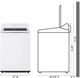 LG 5.0 Cu. Ft. Alpine White Top Load Washer and Electric Dryer-2