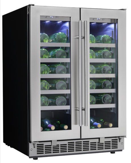 Silhouette® Professional Napa 24” Stainless Steel Wine Cooler-4