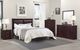 Homelegance® Seabright Cherry California King Upholstered Panel Bed-3