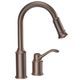 Moen® Aberdeen Oil Rubbed Bronze One-Handle High Arc Pulldown Kitchen Faucet-0