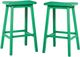 ACME Furniture Gaucho 2-Piece Antique Green Bar Stool Set-0