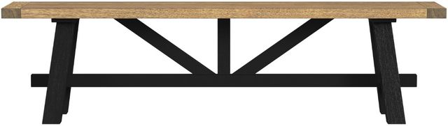 Intercon Hendricks Raven/Rustic Wheat Dining Bench-2