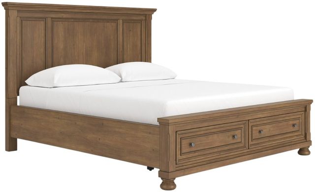 Signature Design by Ashley® Feddinger Medium Brown California King Storage Panel Bed-1
