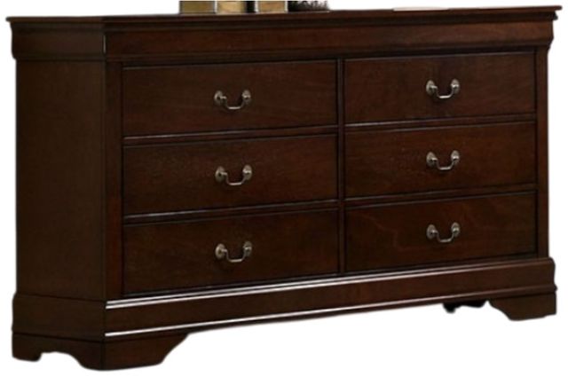 Furniture of America® Louis Philippe Dark Cherry Dresser-0