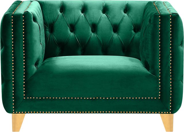 Meridian Furniture Michelle Green Velvet Chair-2