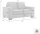 Armen Living Yvonne Tundra Loveseat-2