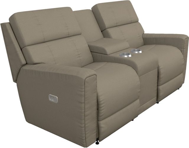 La-Z-Boy® Apollo Fossil Power Reclining Loveseat with Console, Headrest, and Lumbar-0