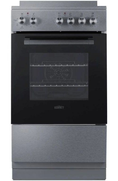 Summit® 20" Stainless Look Slide-In Electric Range-1