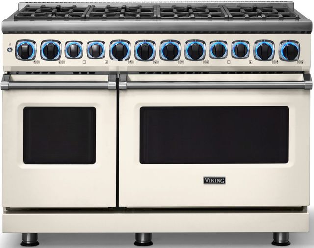 Viking® 7 Series 48'' Pure White Sealed Burner Pro Style Dual Fuel Range-3