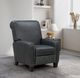 BarcaLounger® Harrington Clifton Gray Leather Manual Recliner-2