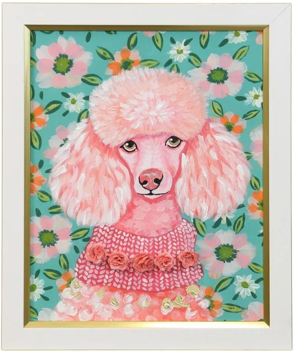 Stylecraft Poddle in Pink Wall Art-0