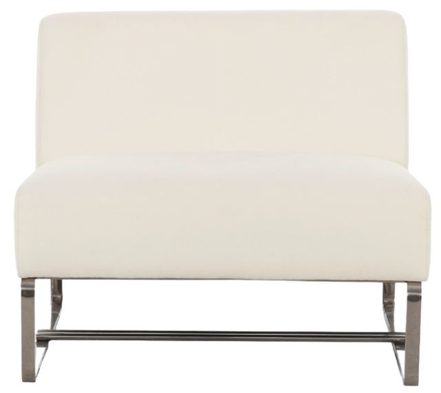 Moe's Home Collection Jules Off White Aluminum/Polyester Outdoor Accent Chair-1