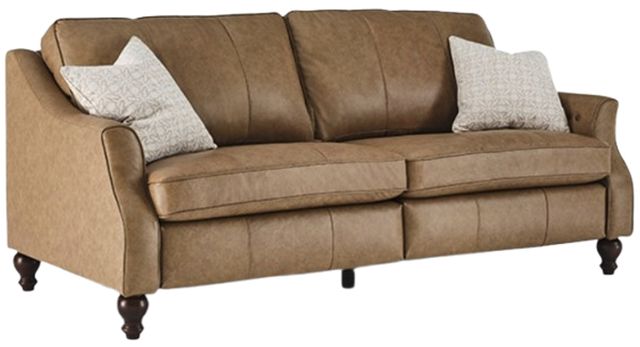 Best® Home Furnishings Customizable Adeline Revella Leather Incliner Sofa with Dark Walnut Legs-0