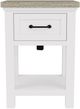 Riverside Furniture Cora Cloud/Fog 1-Drawer Nightstand-2