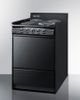 Summit® 24" Black Freestanding Electric Range-1