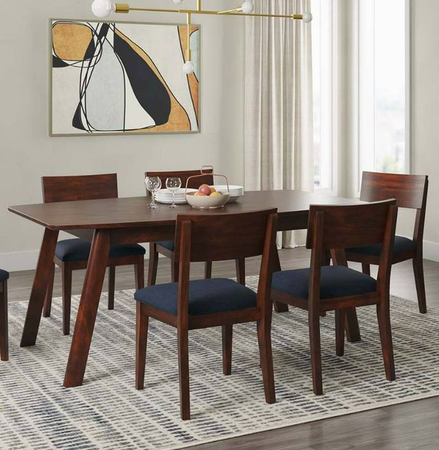 Napa Furniture Design Sahara 2-Piece Blue/Brown Dining Side Chair Set-1
