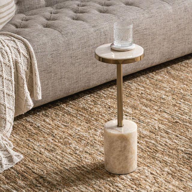 Classic Home Jordyn Champagne Small Accent Table-1