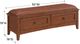 Whittier Wood® Furniture McKenzie Glazed Antique Cherry 2-Drawer Bench-1