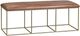 Crestview Collection Bengal Manor Hammond Brown/Gold Bench-0